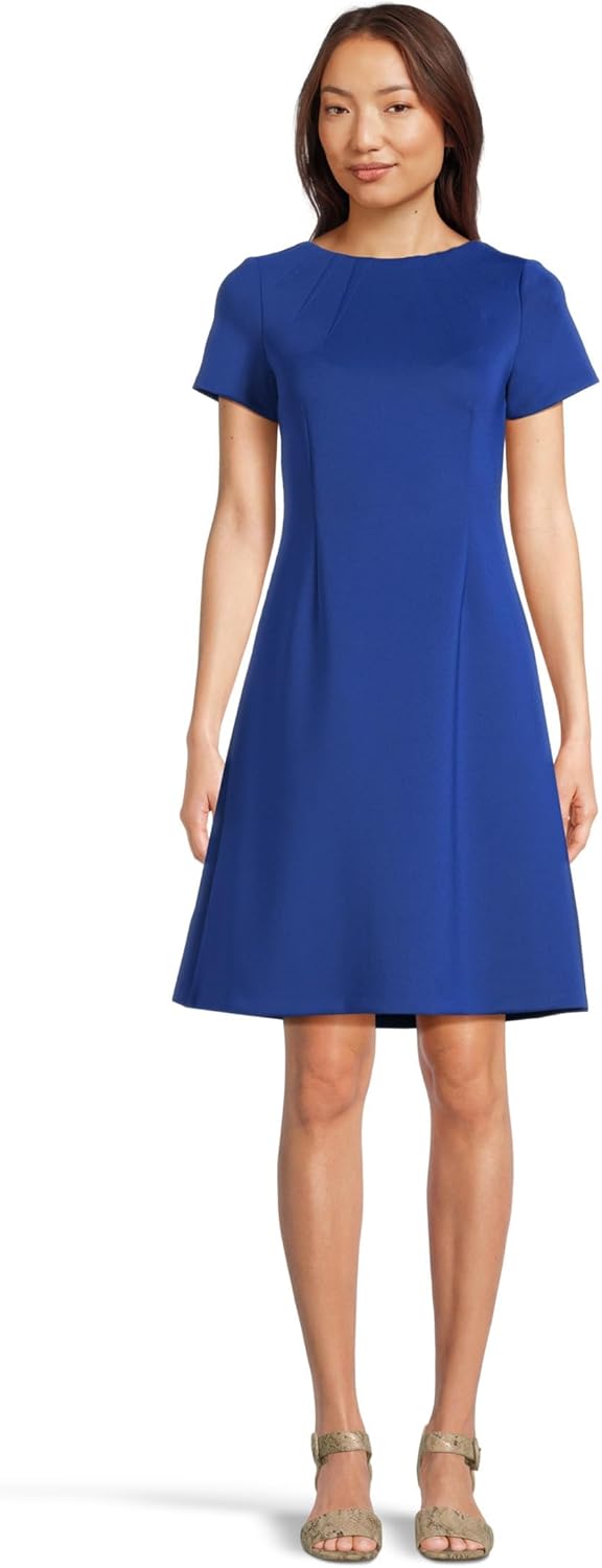 

Calvin Klein Женская однотонная водолазка с коротким рукавом, Ultramarine