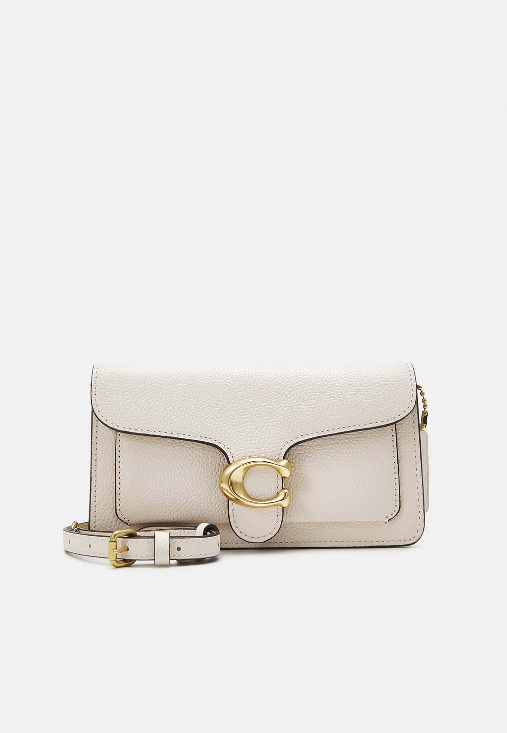 

Сумка на плечо Polished Tabby Chain Coach, цвет chalk