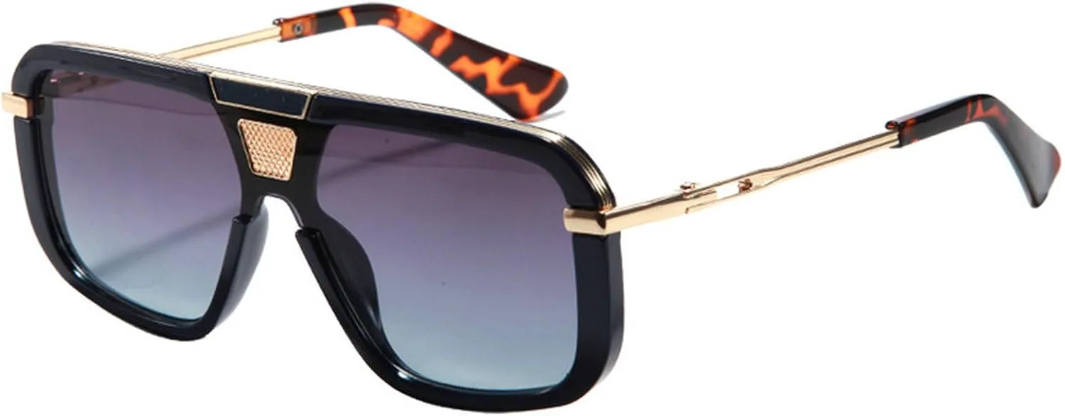 

Модные солнцезащитные очки-пилот большого размера для женщин и мужчин, с металлической оправой и квадратной формой, женские солнцезащитные очки mincl, C3