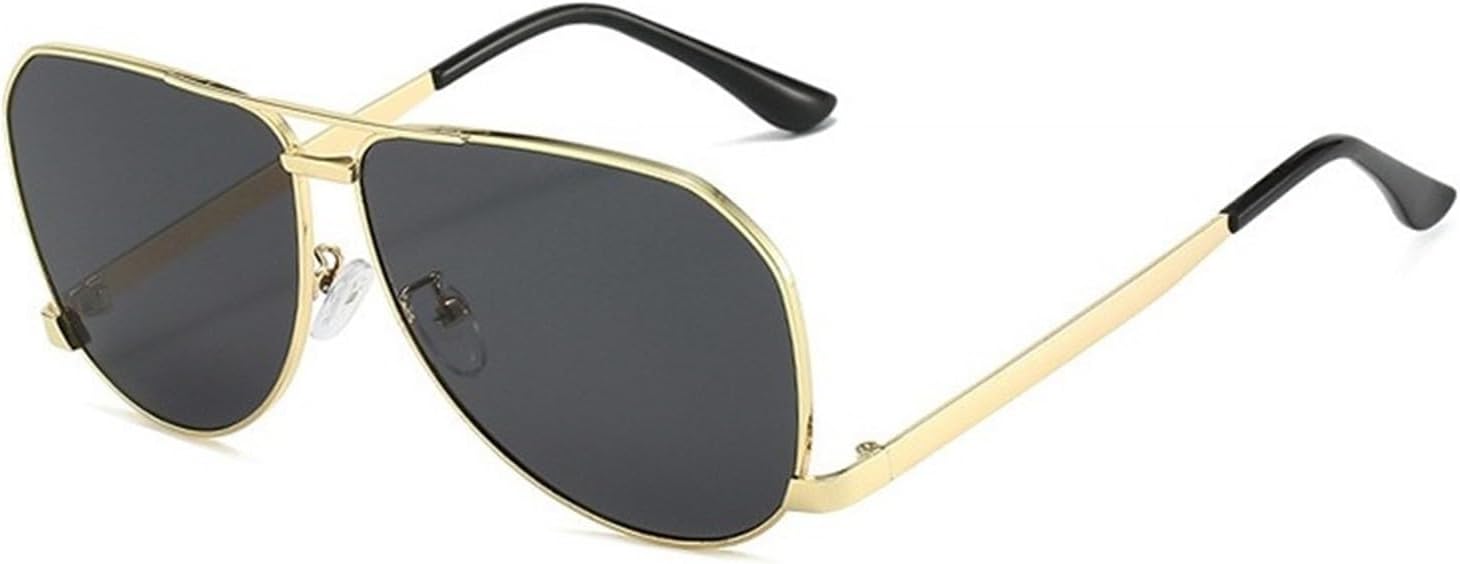 

Мужские солнцезащитные очки для вождения в металлической оправе большого размера, для активного отдыха на природе, женские солнцезащитные очки для вечеринок Generic, Gold