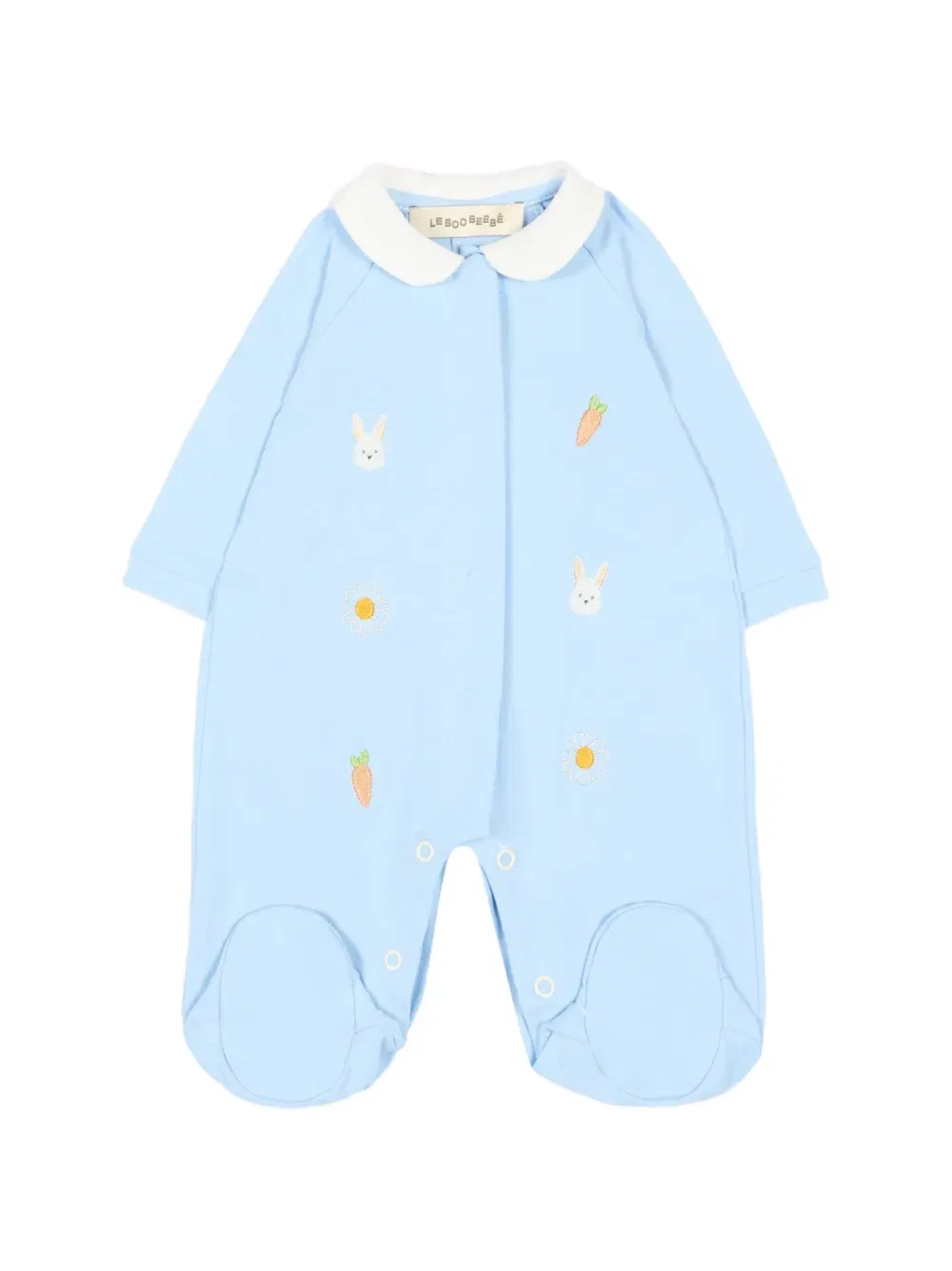 Комбинезон для новорожденного с вышивкой Le Boo Beebe, синий