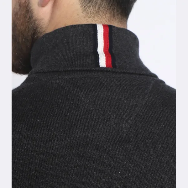 Водолазка стандартного кроя с добавлением кашемира Tommy Hilfiger, черный — фото 3