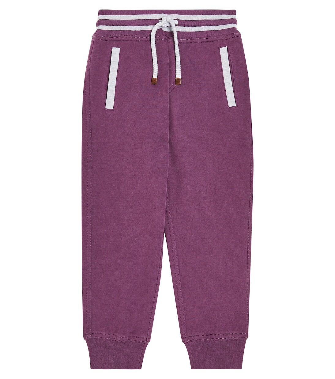 

Спортивные брюки из хлопковой махры Brunello Cucinelli Kids, красный