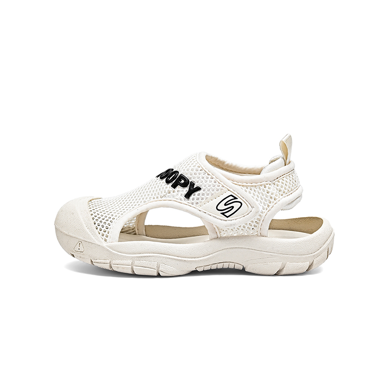 

Износостойкие и противоударные низкие детские сандалии beige для детей SNOOPY, бежевый