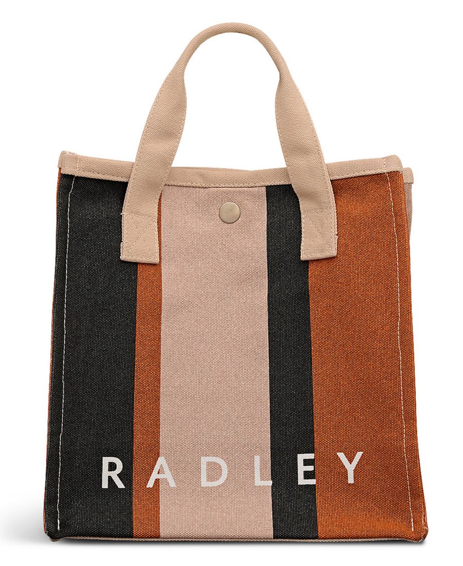 

Полосатая маленькая сумка-сюрприз с открытым верхом Radley London, Porcini