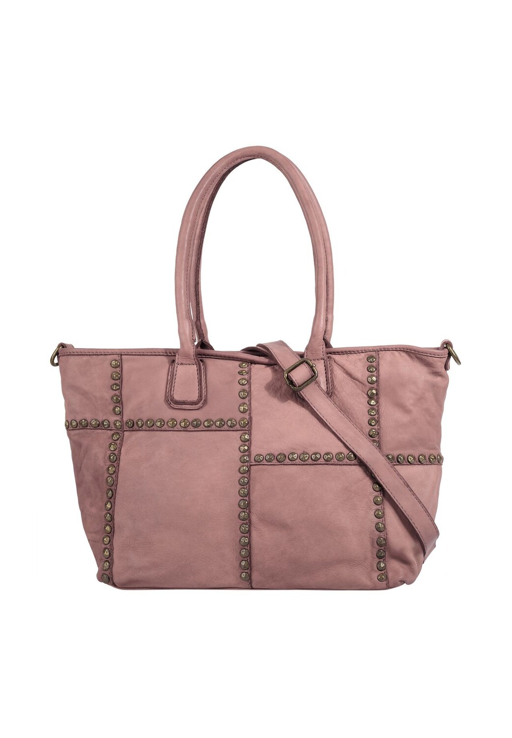 

Шопер, натуральная кожа, сделано в Италии Samantha Look, цвет Alt Rosa