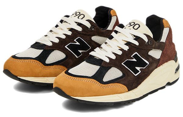 Кроссовки 990v2 сделано в сша teddy santis New Balance, коричневый — фото 3