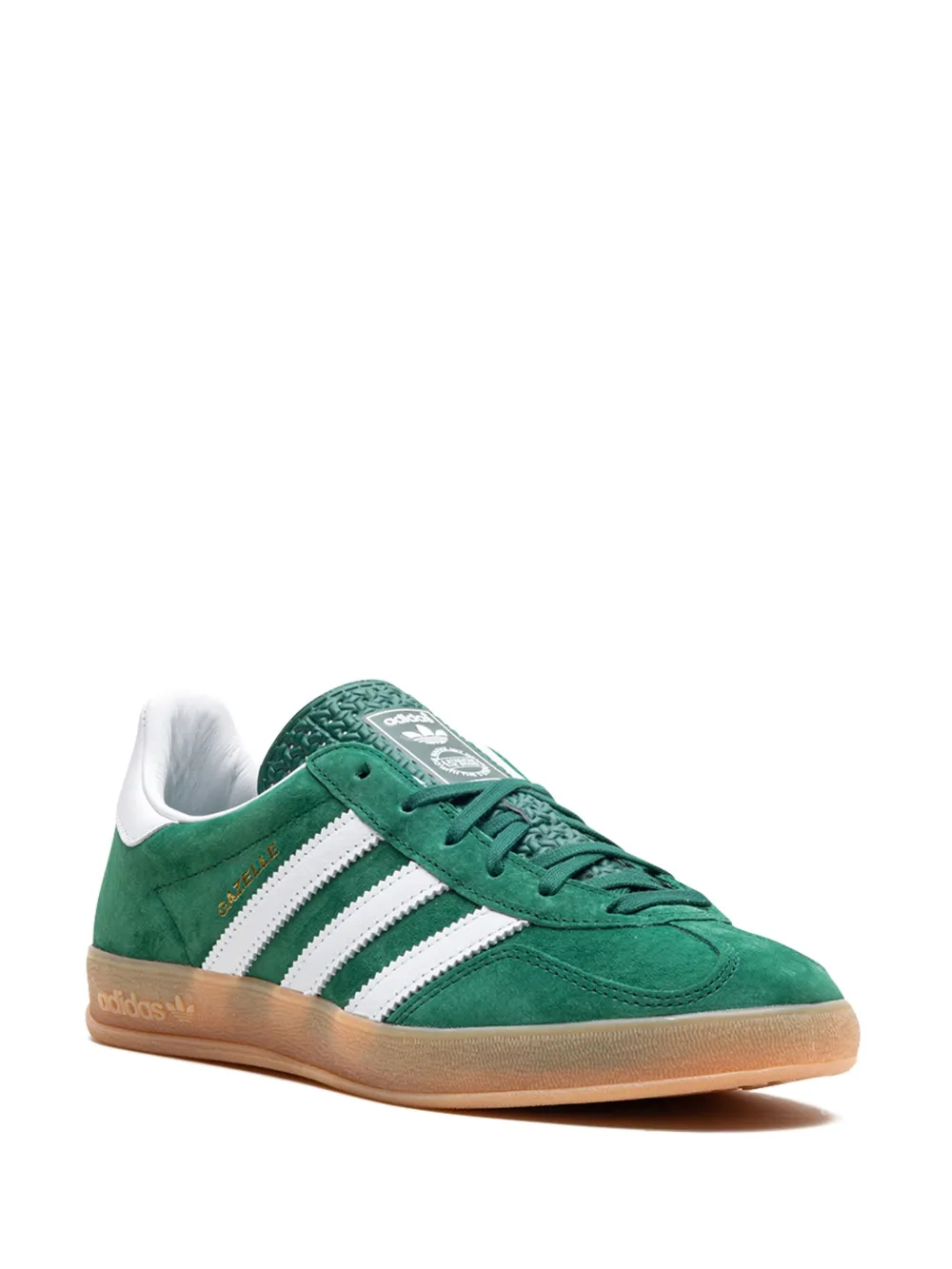 Кроссовки Gazelle Indoor Adidas, зеленый — фото 2
