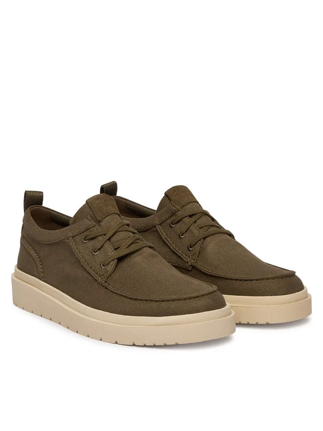 Clarks Низкие зеленые мокасины Polden Moc 26186615 — фото 2