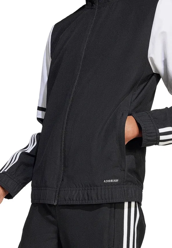 Тренировочная куртка Adidas Performance, черно-белый — фото 4