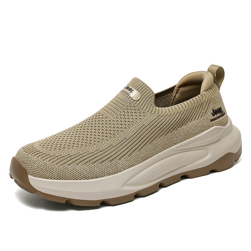 

Мужские легкие низкие кеды Casual с нейлоновым износостойким дышащим покрытием Rebound Jeep, хаки