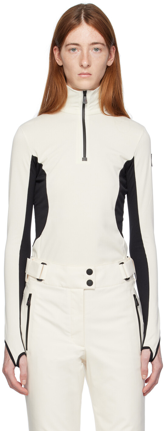 

Белая водолазка на молнии Moncler Grenoble, цвет White