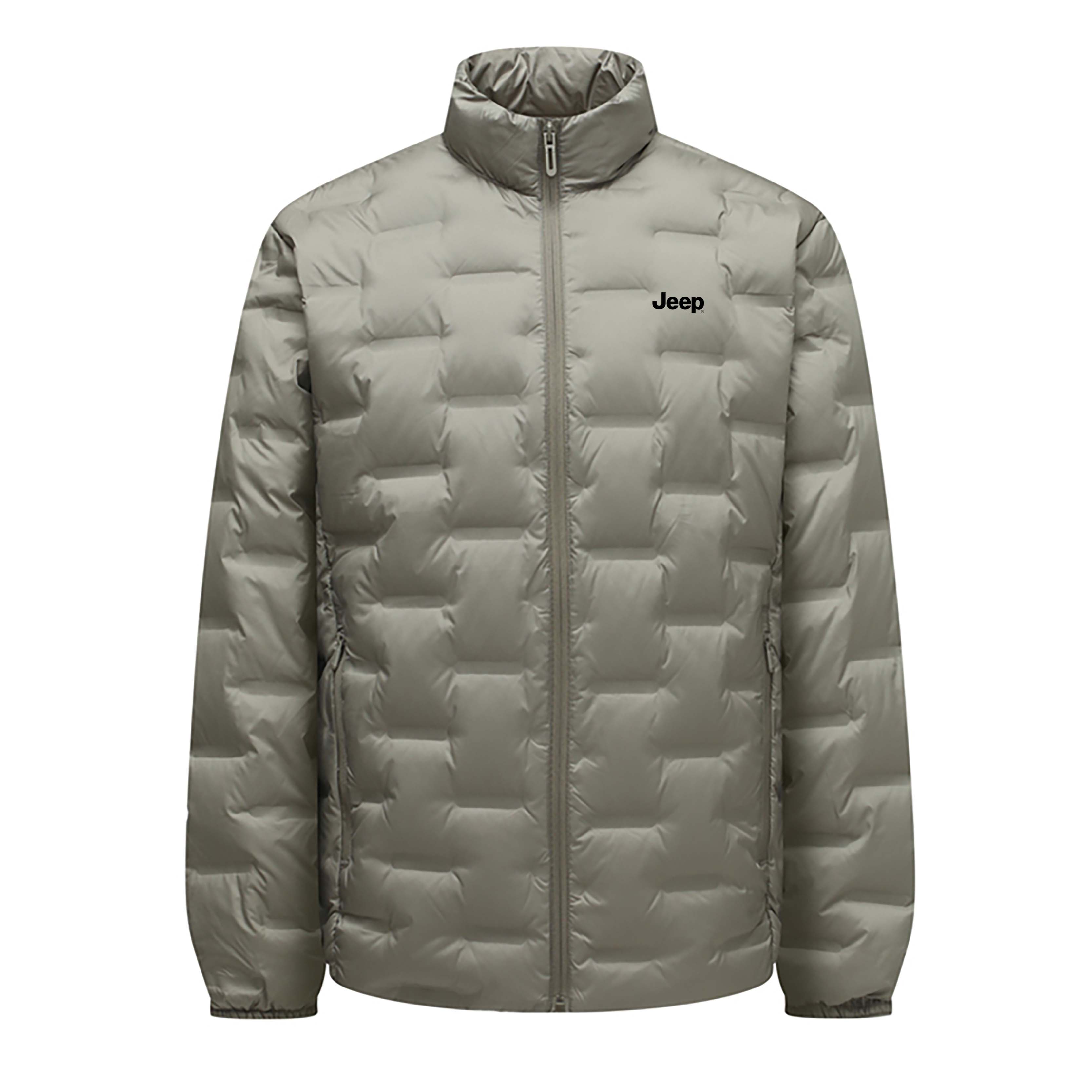 

Пуховик Unisex Stand Collar Lightweight Others Jeep, хаки