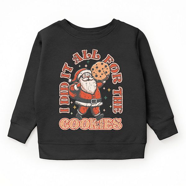 Футболка с принтом "I did it all for the cookies santa" The Juniper Shop, Black — фото 2