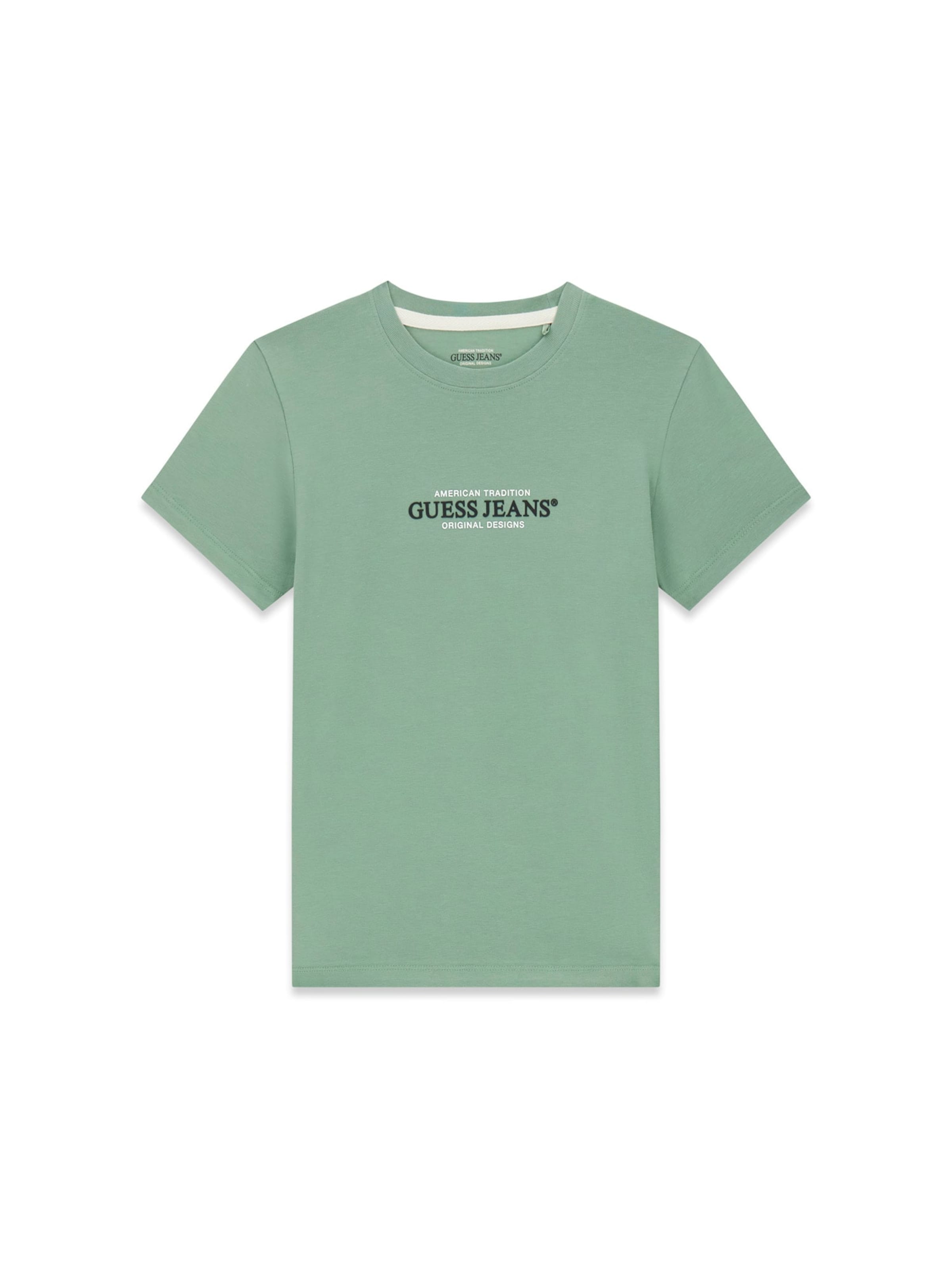 

GUESS JEANS Футболка в зеленом цвете