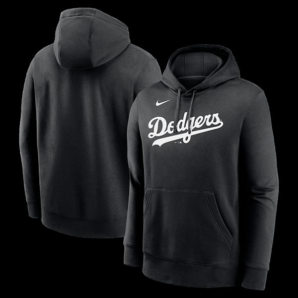 Мужская черная толстовка с логотипом Los Angeles Dodgers Nike — фото 2
