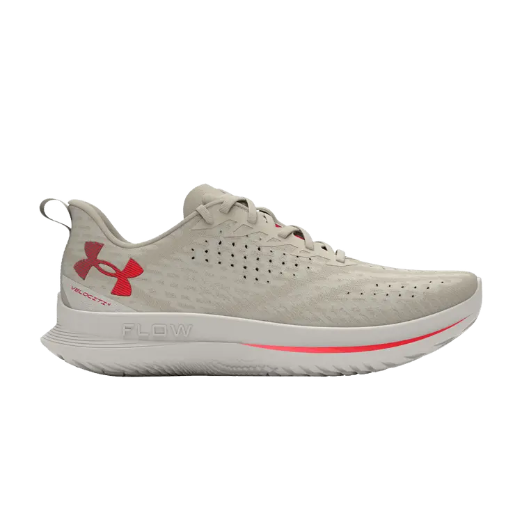

Кроссовки Under Armour Wmns Flow Velociti 4 White Clay Racer Red, кремовый