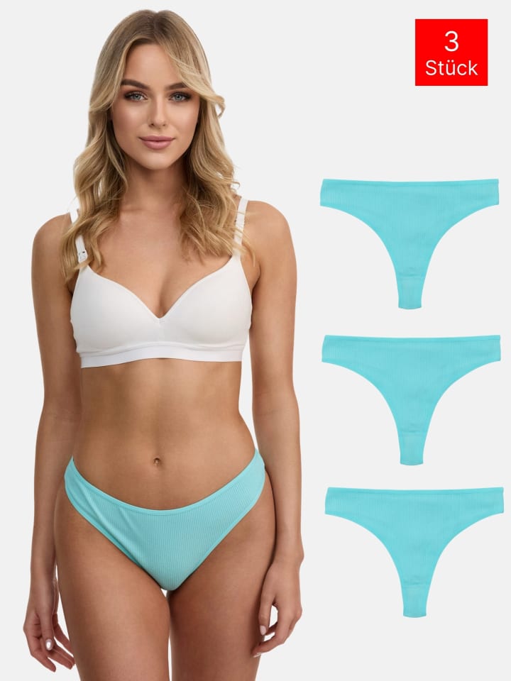 

Tazzio Набор из 3 стринги: "F933" мятного цвета