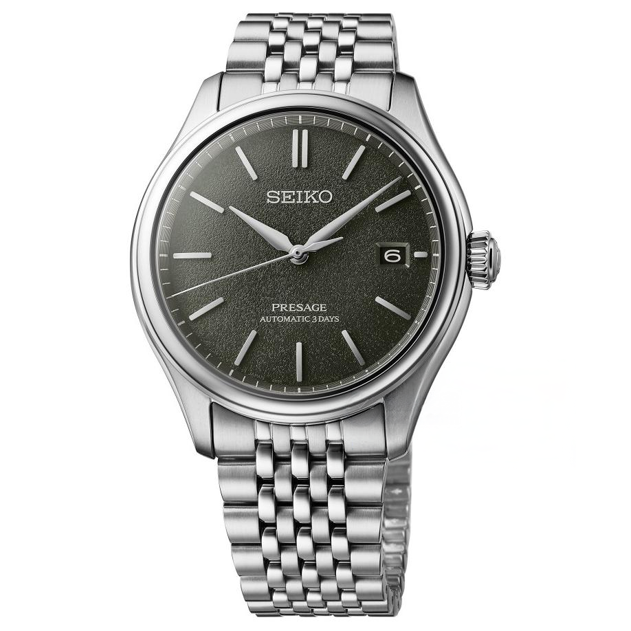 

SEIKO Часы Presage Series Automatic Mechanical Movement Stainless Steel Strap Watch 40.2mm Men's Watch Black Dial, Black Dial