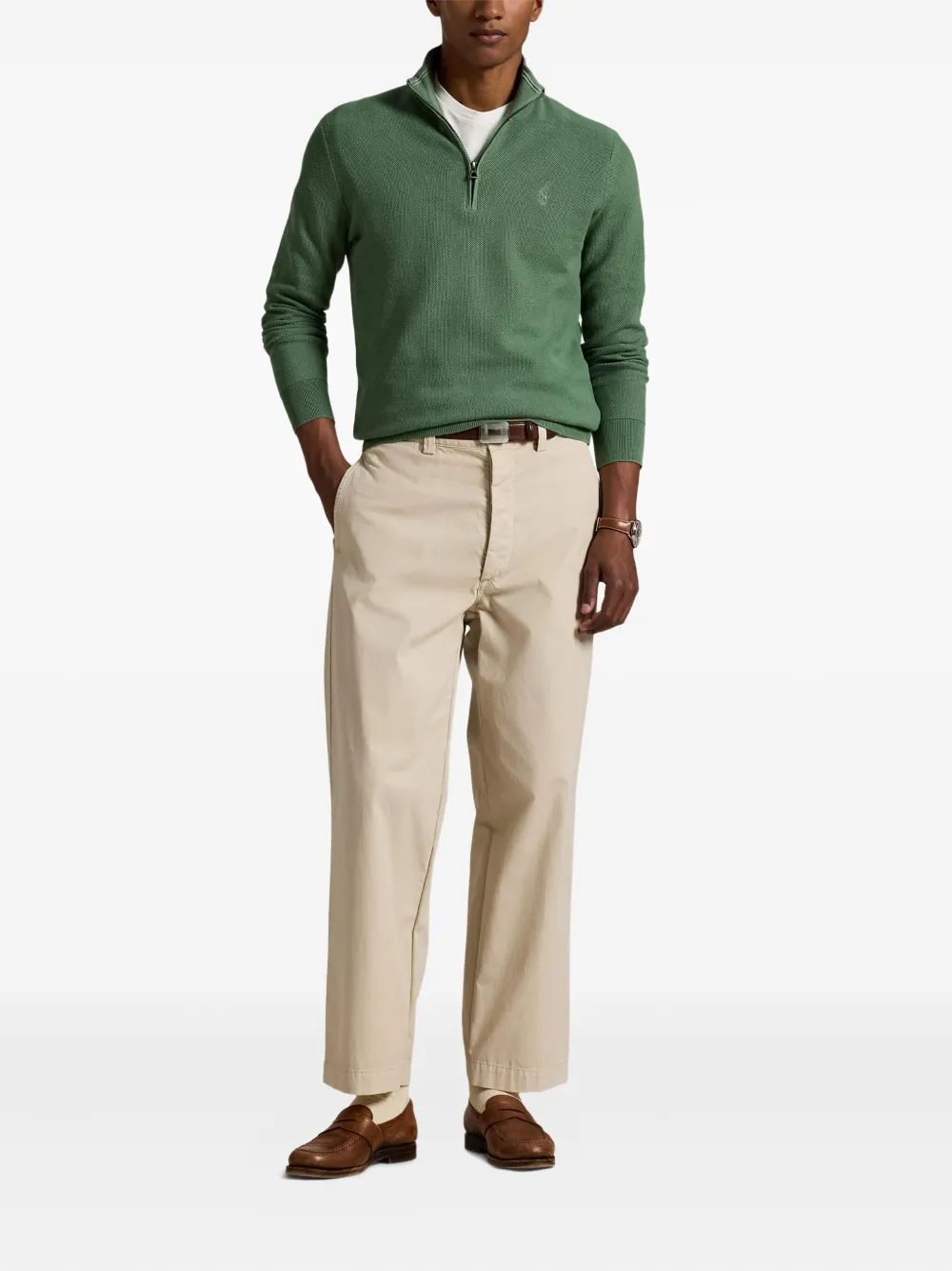 Хлопковая толстовка POLO RALPH LAUREN, зеленый — фото 2