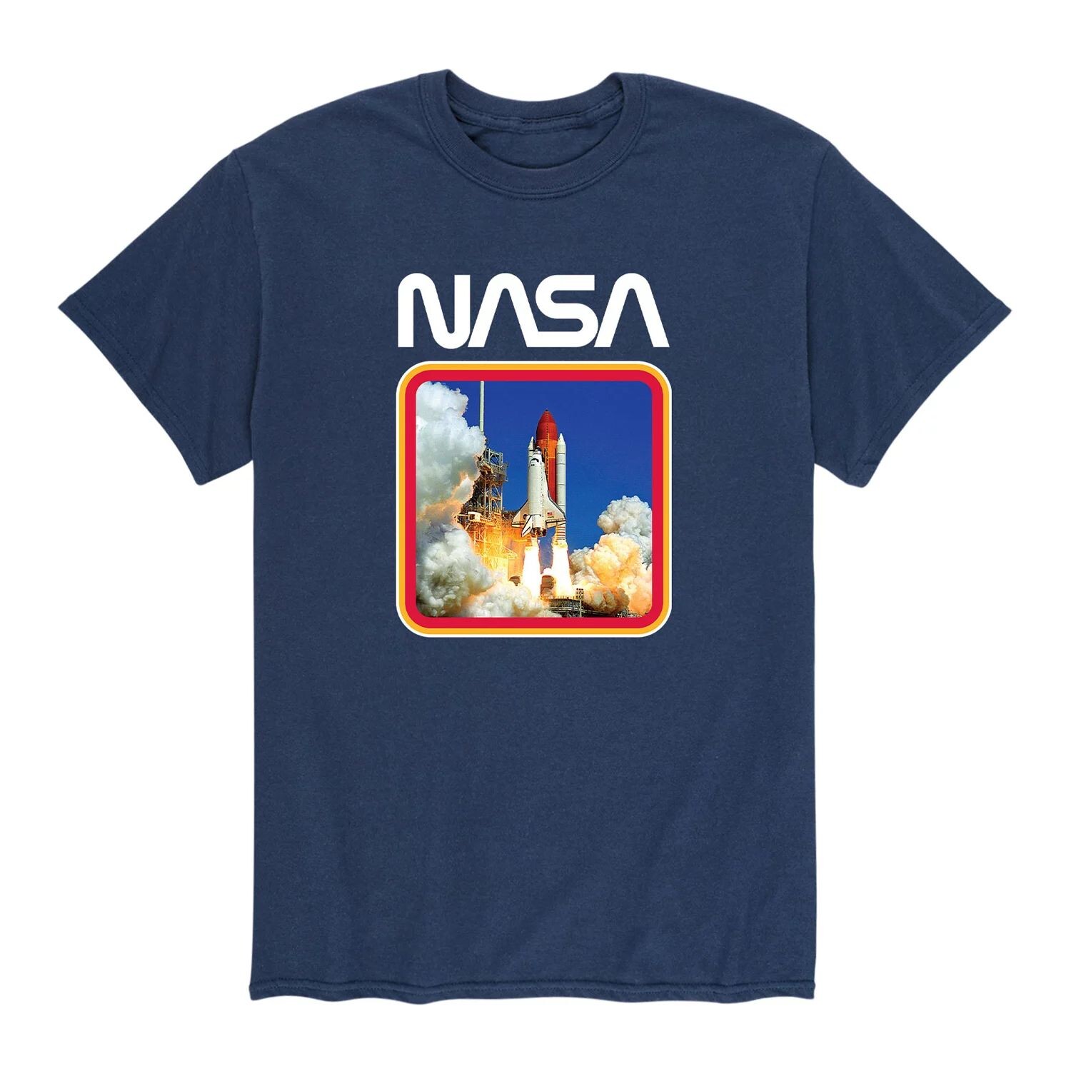 

Футболка для запуска ретро-шатла NASA Big & Tall, Blue Licensed Character, синий