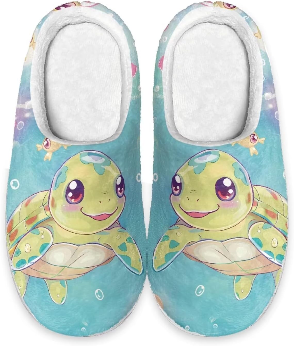 

Милые тапочки Forchrinse с корги для мужчин и женщин, мягкие, теплые, с эффектом памяти, плюшевые, женские тапочки для дома для любителей щенков, Cartoon Sea Turtle