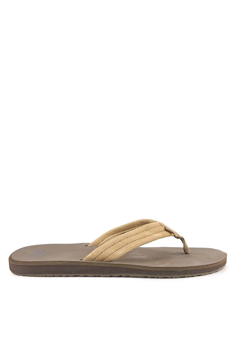 Сандалии-вьетнамки замшевые Carver, модель: Suede Core Quiksilver