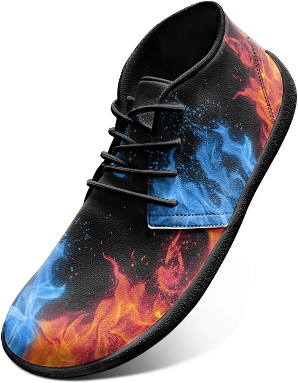 

Мужские кроссовки для бега, Минималистичные кросс-тренеры, Подошва с нулевым перепадом, размеры США 6-14 Pointodoor, Flame Print