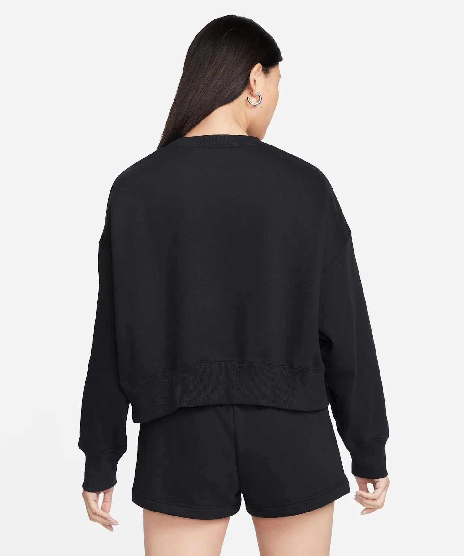 《В наличии комплект》 Женская толстовка Nike Sportswear Phoenix Fleece Over-Oversized Crewneck DQ5762-010, черная — фото 2