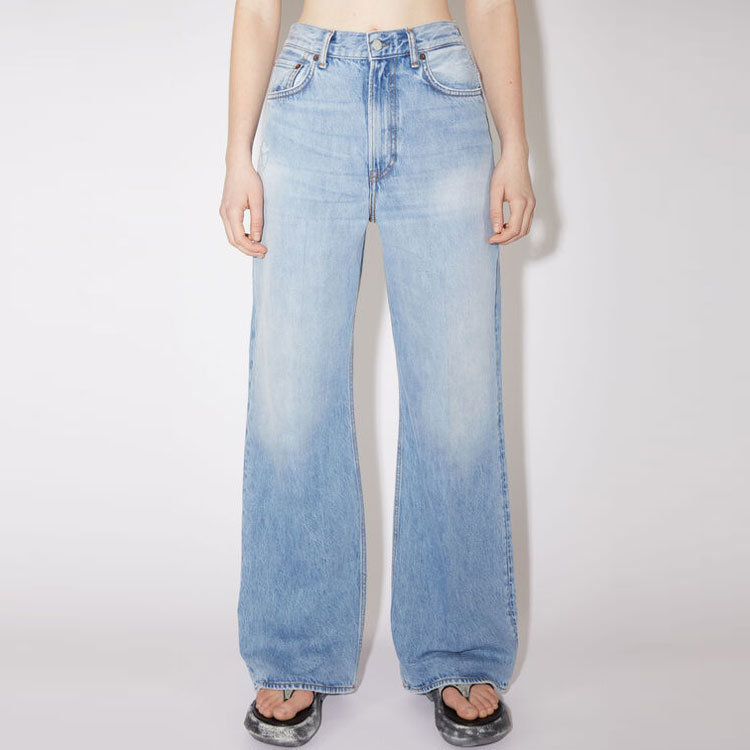 Джинсы Relaxed Fit Acne Studios, Светло-голубые — фото 3