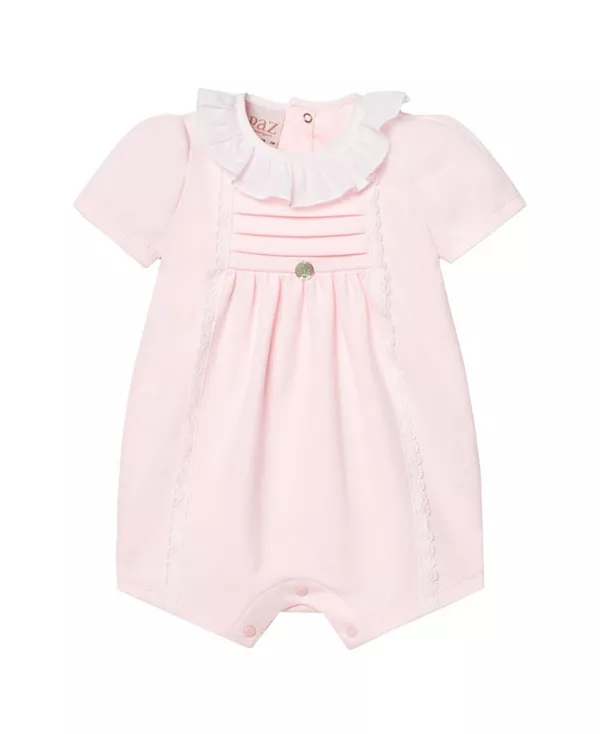 

Детский комбинезон из трикотажа в клетку. Paz Rodriguez, розовый