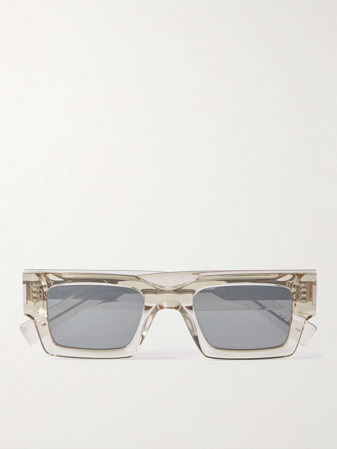

Солнцезащитные очки в прямоугольной оправе из ацетата SAINT LAURENT EYEWEAR, бежевый