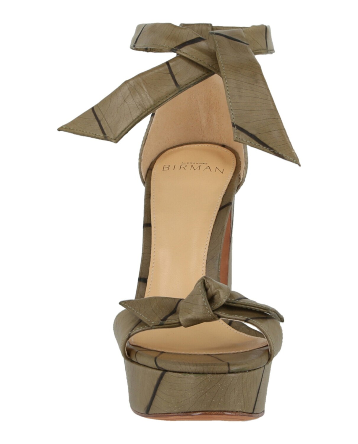 Сандалии Clarita на каблуке с изогнутым каблуком Alexandre Birman, зеленый — фото 3