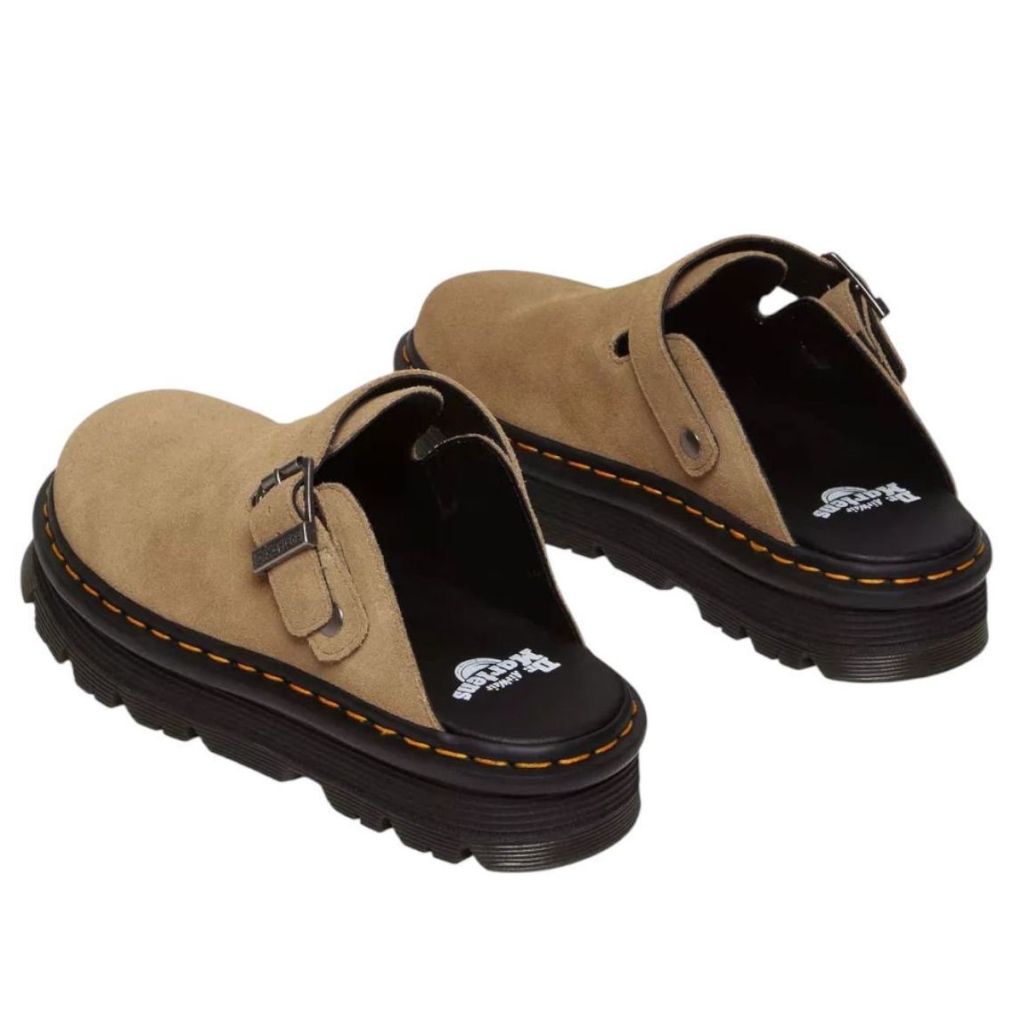 Мюли Dr. Martens Zebzag из замши, цвет «Саванна» — фото 4