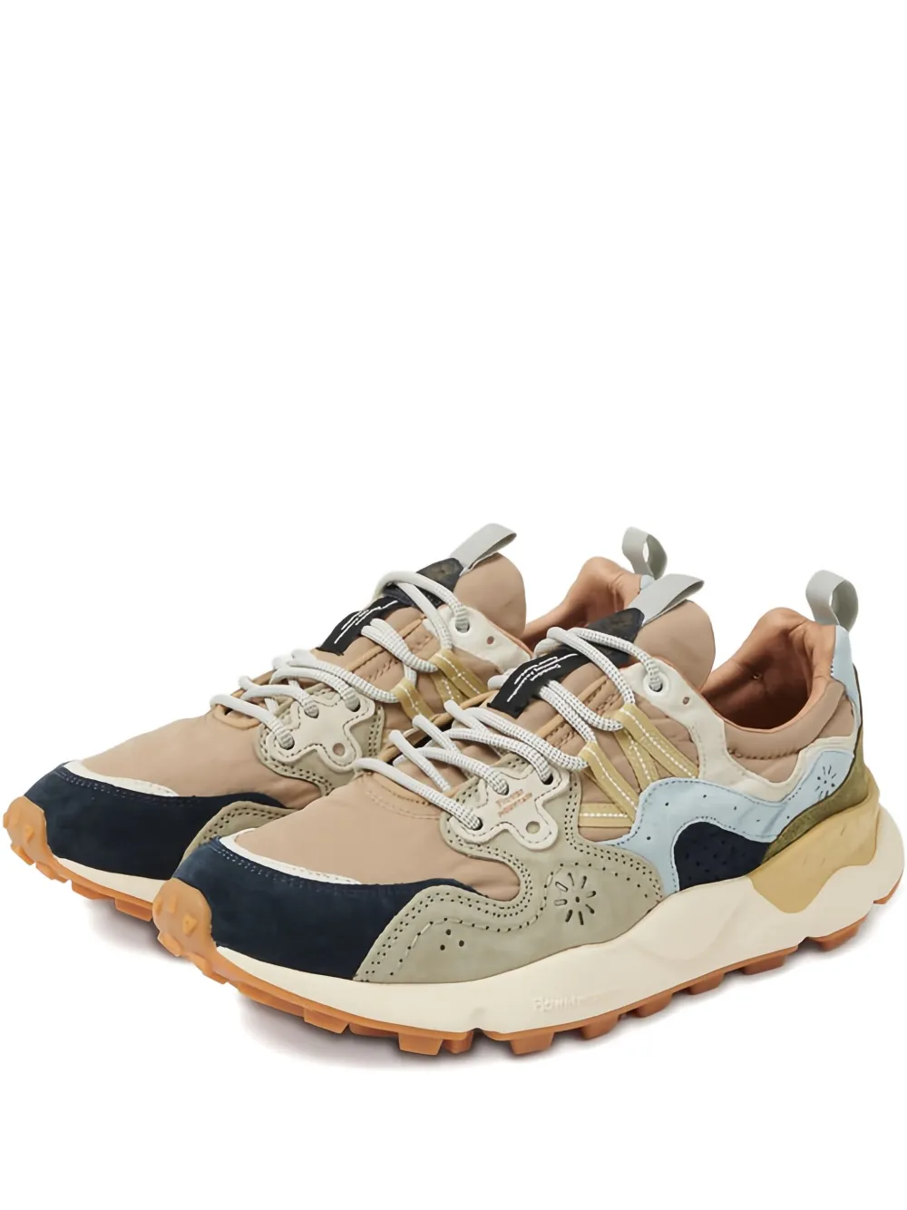 

Кроссовки с вышитыми цветами FLOWER MONTAIN, коричневый