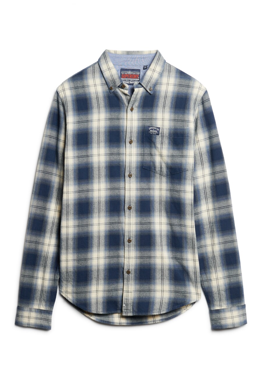 

Рубашка на пуговицах Comfort fit Superdry, marine blue/Dusty blue