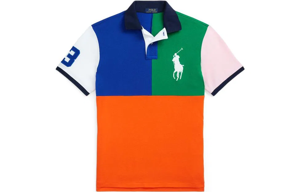 Цветная хлопковая поло Polo Ralph Lauren, Multicolor