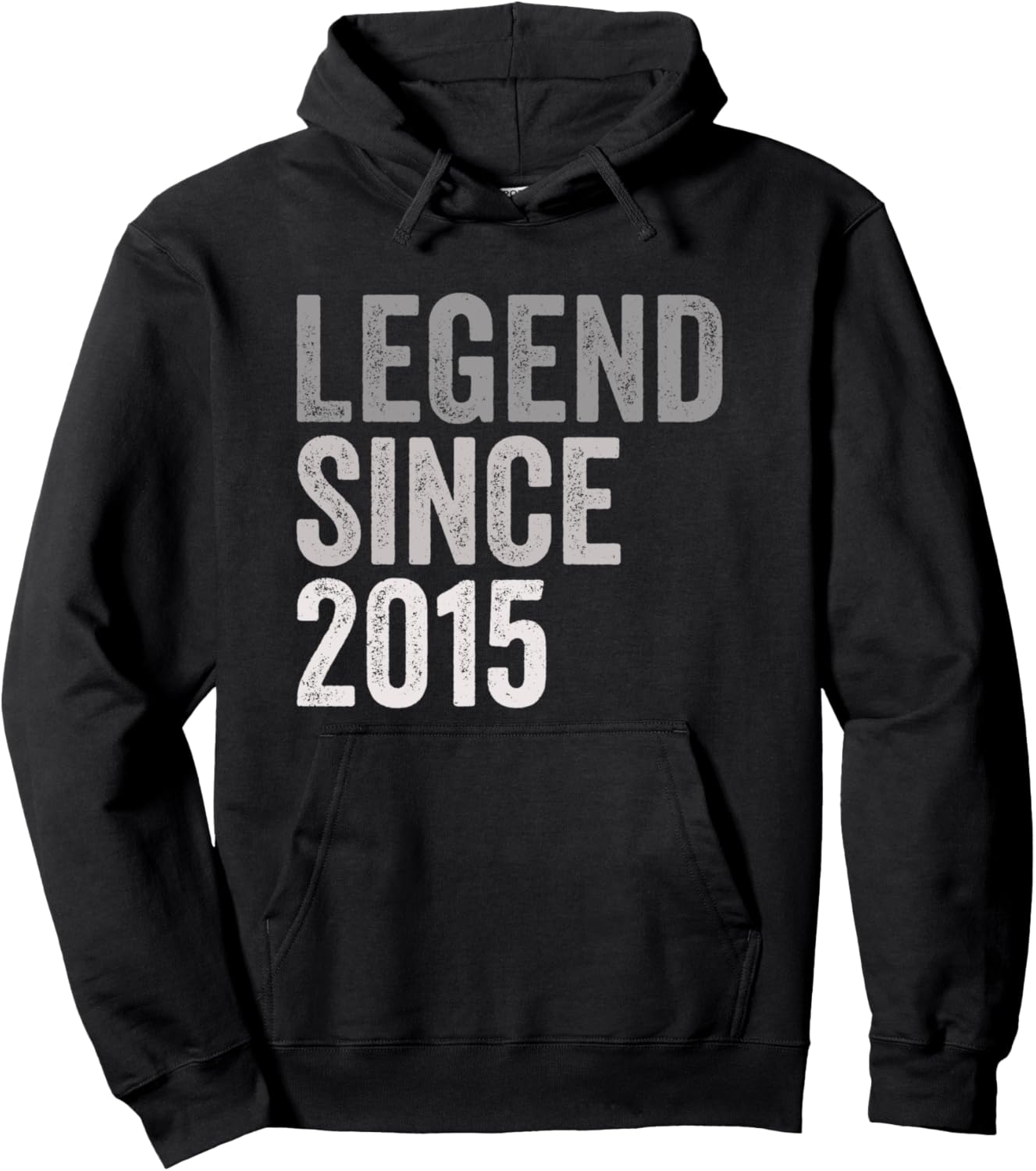 

Легенда с 2015 года. Забавная толстовка с надписью «Год рождения 2015» Legend Since 2015 Birthday Year, черный
