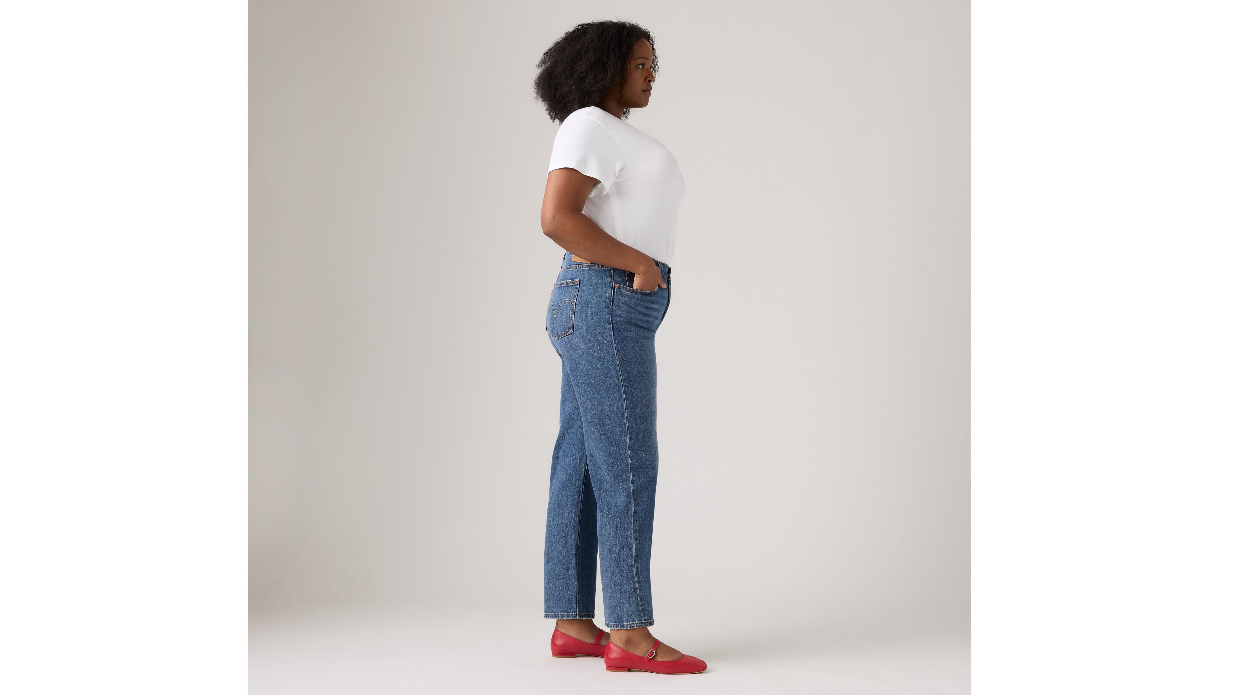 Оригинальные женские джинсы 501 (большие размеры) Levi's, Erin Can't Wait - Medium Wash — фото 4