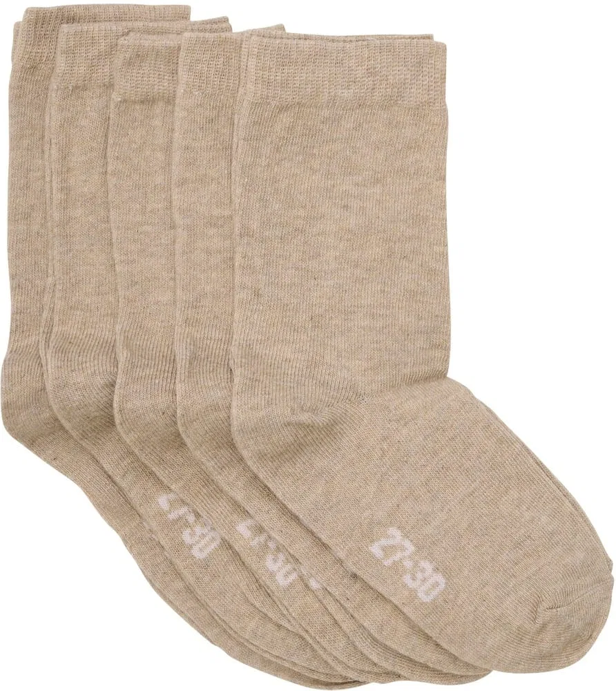 Носки детские Ankle Sock Solid 5-pack Minymo, коричневый