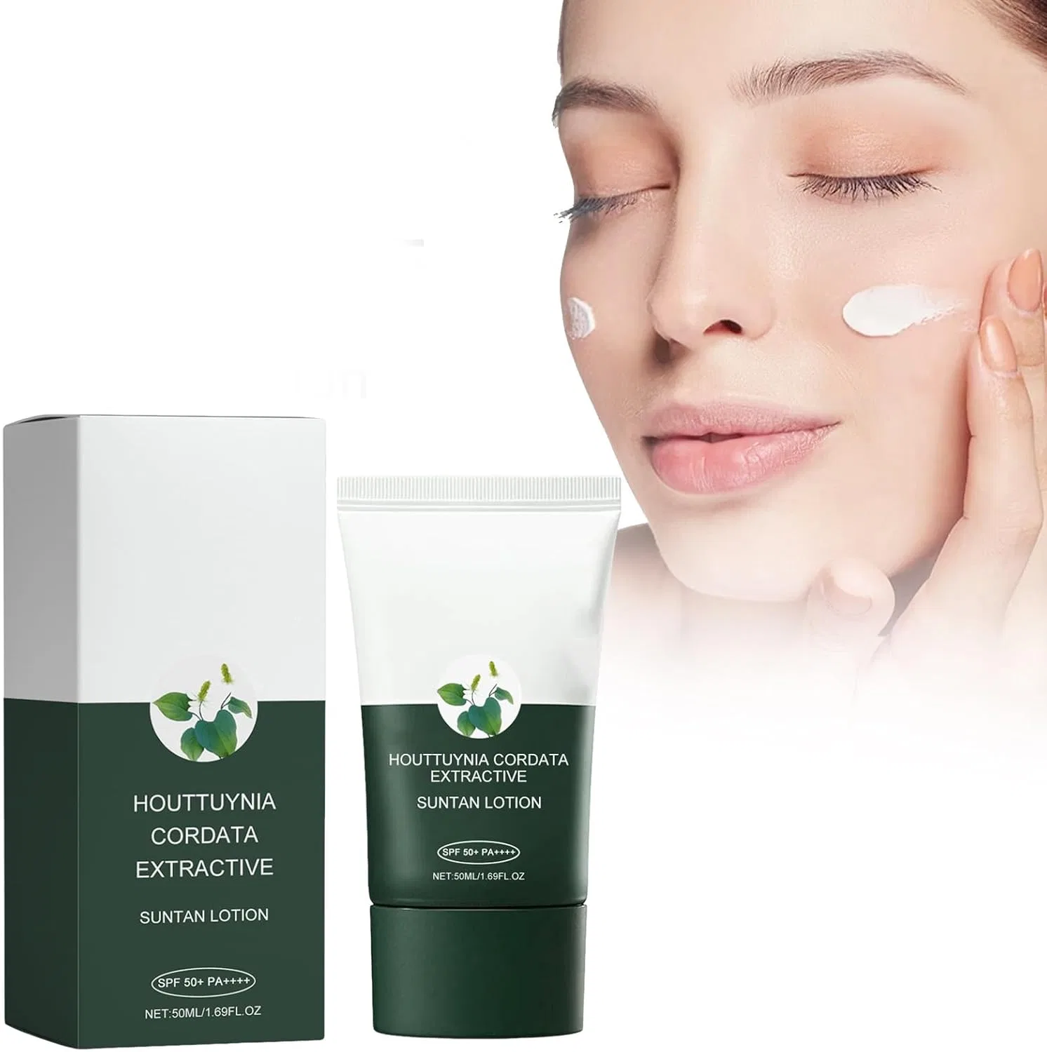 Солнцезащитный крем Daily 50+ PA++++ Clear Filter, зеленый, 50 мл Generic — фото 2