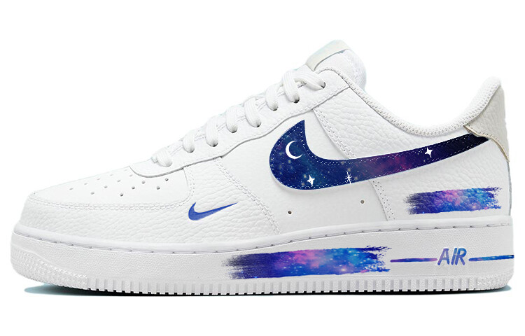 Кроссовки Nike Air Force 1 Skateboard Shoes Women's Low-Top White Blue