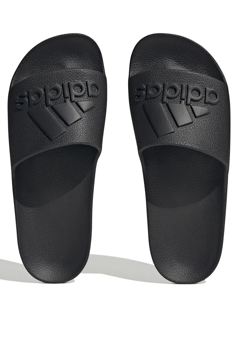 Шлепанцы, водоотталкивающие, Adilette Aqua, Adidas, черный — фото 2