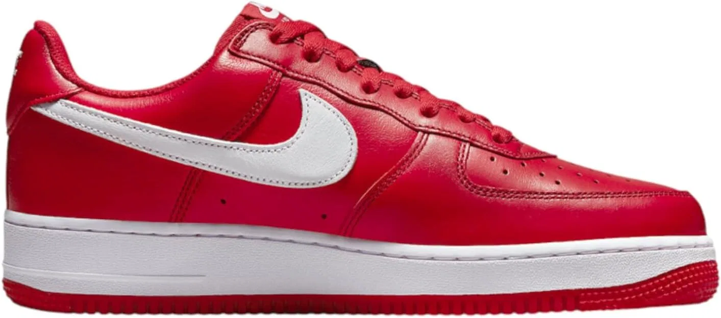 Кроссовки Nike Air Force 1 '07, мужские, цвет University Red/White — фото 4