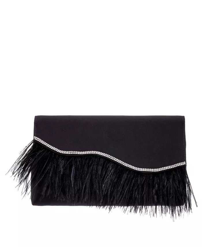 

Женский клатч Feather Flap Nina, черный