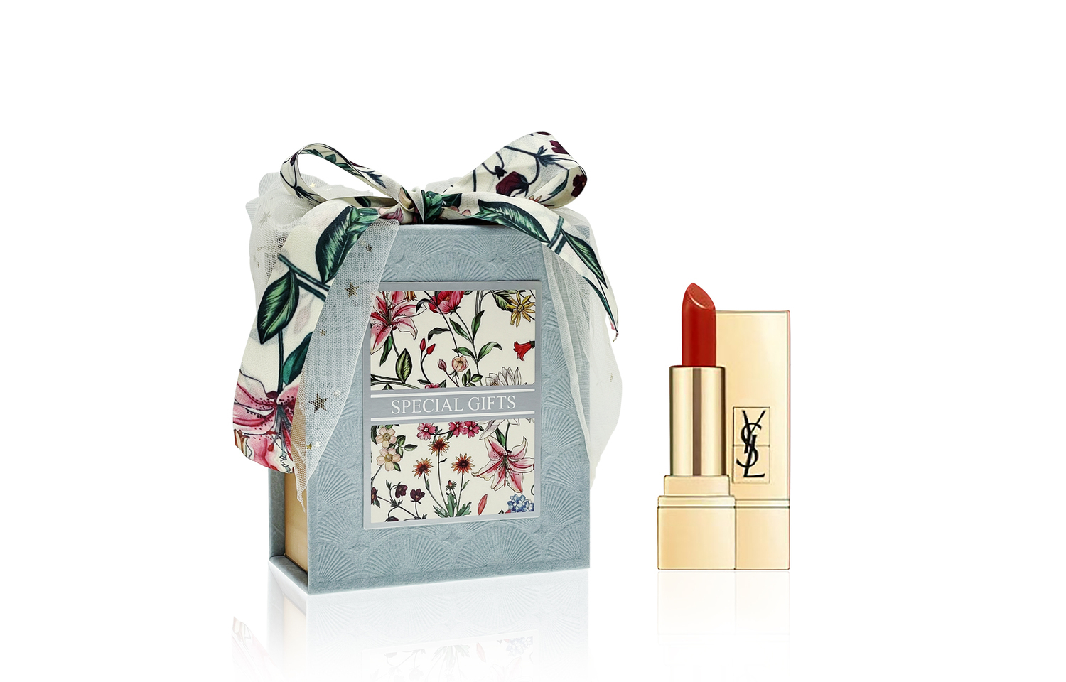 Мини-губная помада YSL Rouge Pur Couture Caring Satin #NM + аромасаше + чехол для помады — фото 4