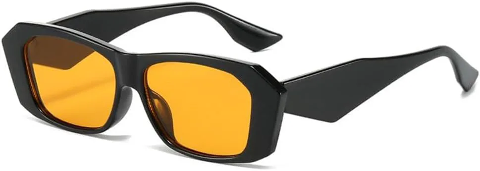 

Маленькие прямоугольные солнцезащитные очки для женщин и мужчин, роскошные модные многоугольные солнцезащитные очки для женщин, винтажные очки TYUVIVO, C2blackorange