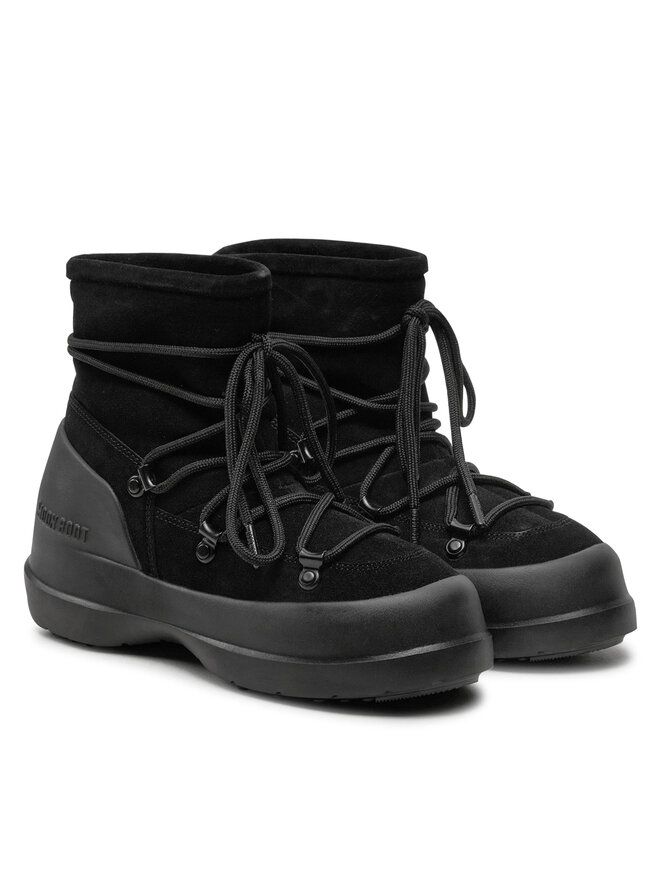 Зимние ботинки женские Moon Boot комбинированные, черный — фото 2