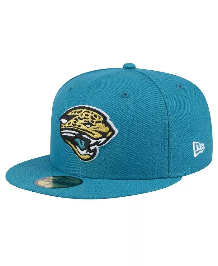 

Мужская бейсболка Teal Jacksonville Jaguars Throwback Logo Omaha 59FIFTY Fitted New Era