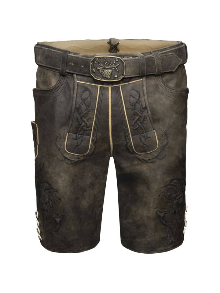 

Spieth & Wensky Черные кожаные брюки Gorgon